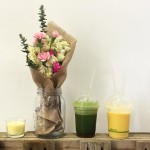 Juices from Edens Salad Bar Subiaco and flowers from littleblossomsperthhellip